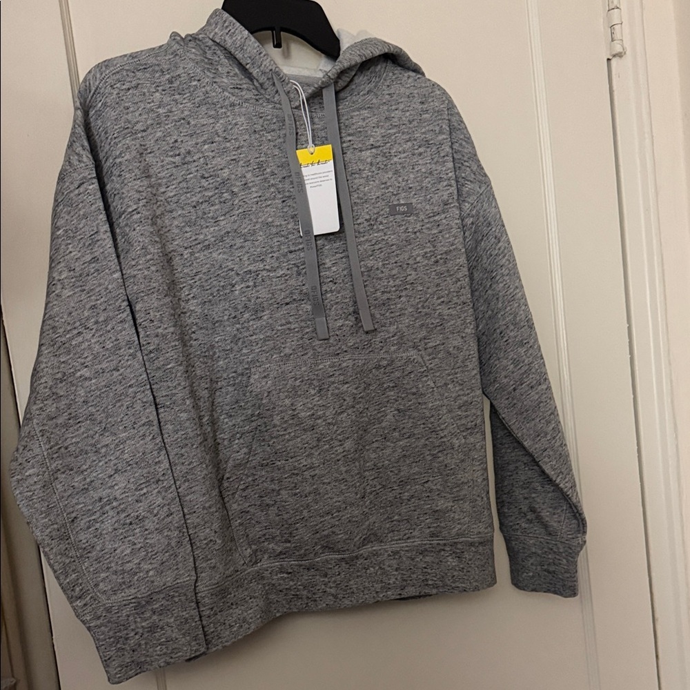 NWT figs Heather Gray  Hoodie Sweater size M